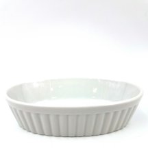 PLATE AU GRATIN OVAL 9on porcelain image #7656