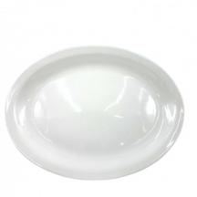 Libbey Assiette ovale blanche 13po