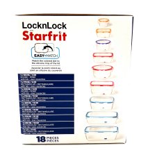 18 Piece set plastic container image #9127