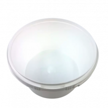 3.9L round white container image #9272