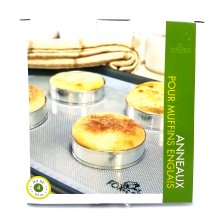 FoxRun English muffin ring set
