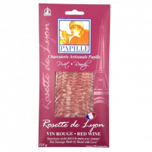 Papille Sliced red wine rosette de Lyon