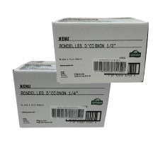 1/4 or 1/2 frozen onion rings