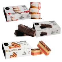 Crispy chocolate mousse, passion fruit and raspberry, or frozen cheesecake