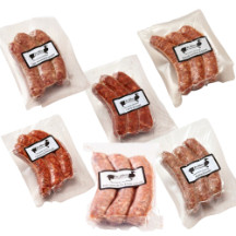 Saucisses de gibier surgelées