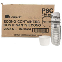White container paper 8oz