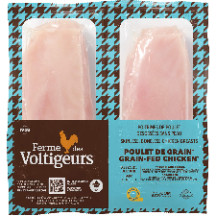 Poitrine de poulet désossée de grain