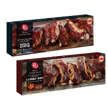BBQ or fresh maple-glazed back ribs