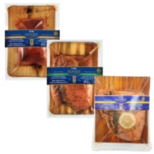 Smoked salmon with applewood, garlic & herbs or lemon & dill [platter] frozen