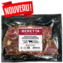 Bavette de boeuf aux épices de Montréal fraîche