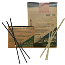 8-inch biodegradable black or natural agave straws